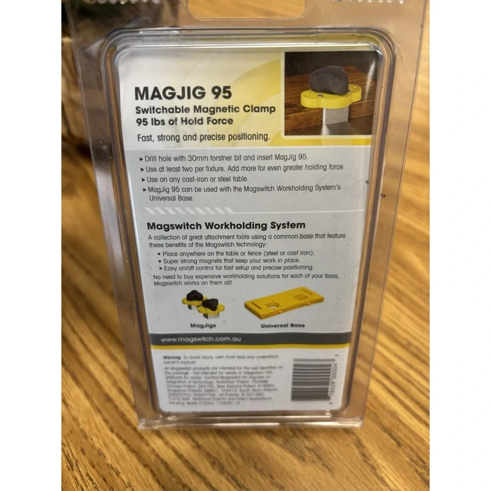 Magswitch MAGJIG 95 Switchable Magnetic Clamp 95 lb Hold Force Woodworking NEW